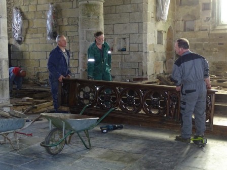 Travaux choeur de l'Eglise